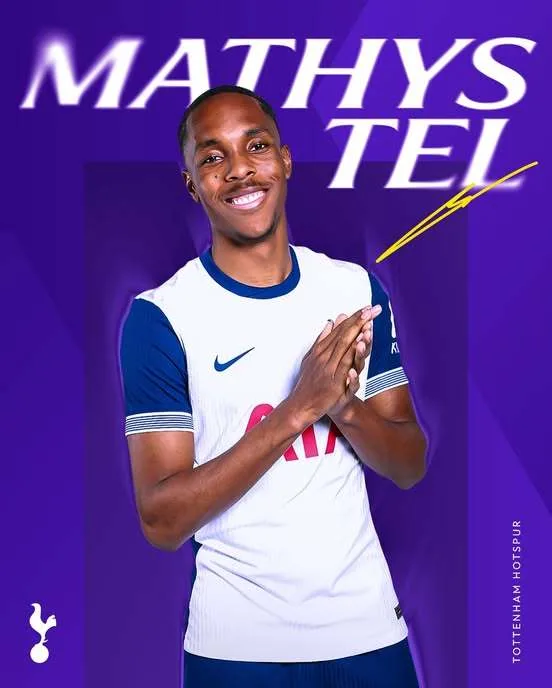 L’attaquant français Mathys Tel, emprunté par le Bayern Munich à Tottenham