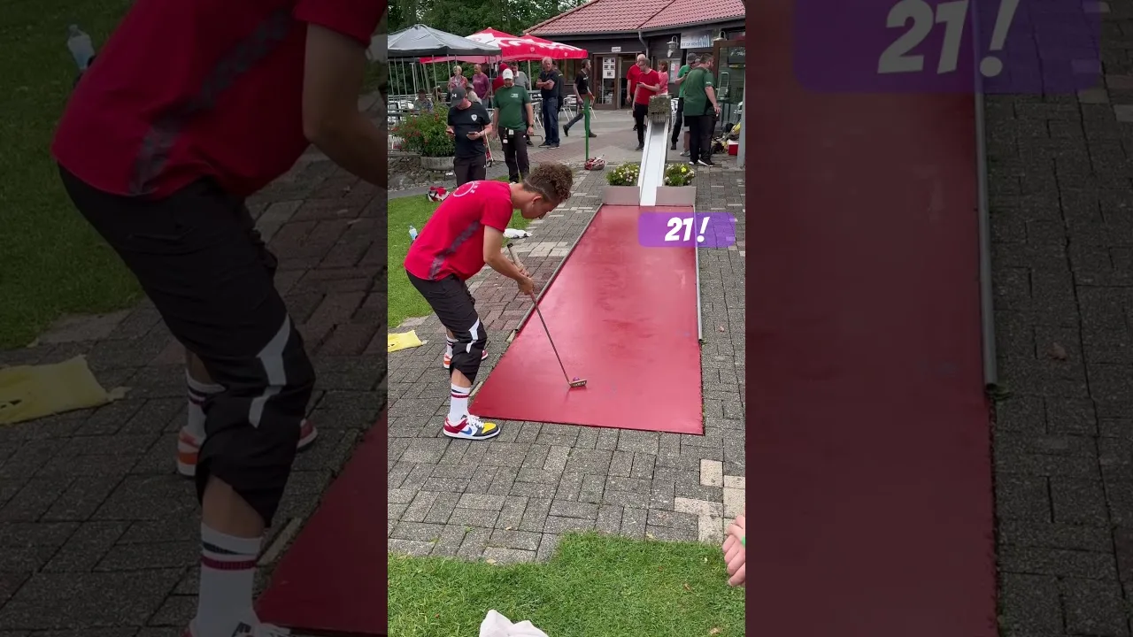 New Track record ! #minigolf #record #bundesliga #sports