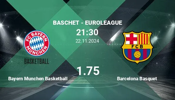 Bayern Munich Basketball vs Barcelone Basketball, paris p…
