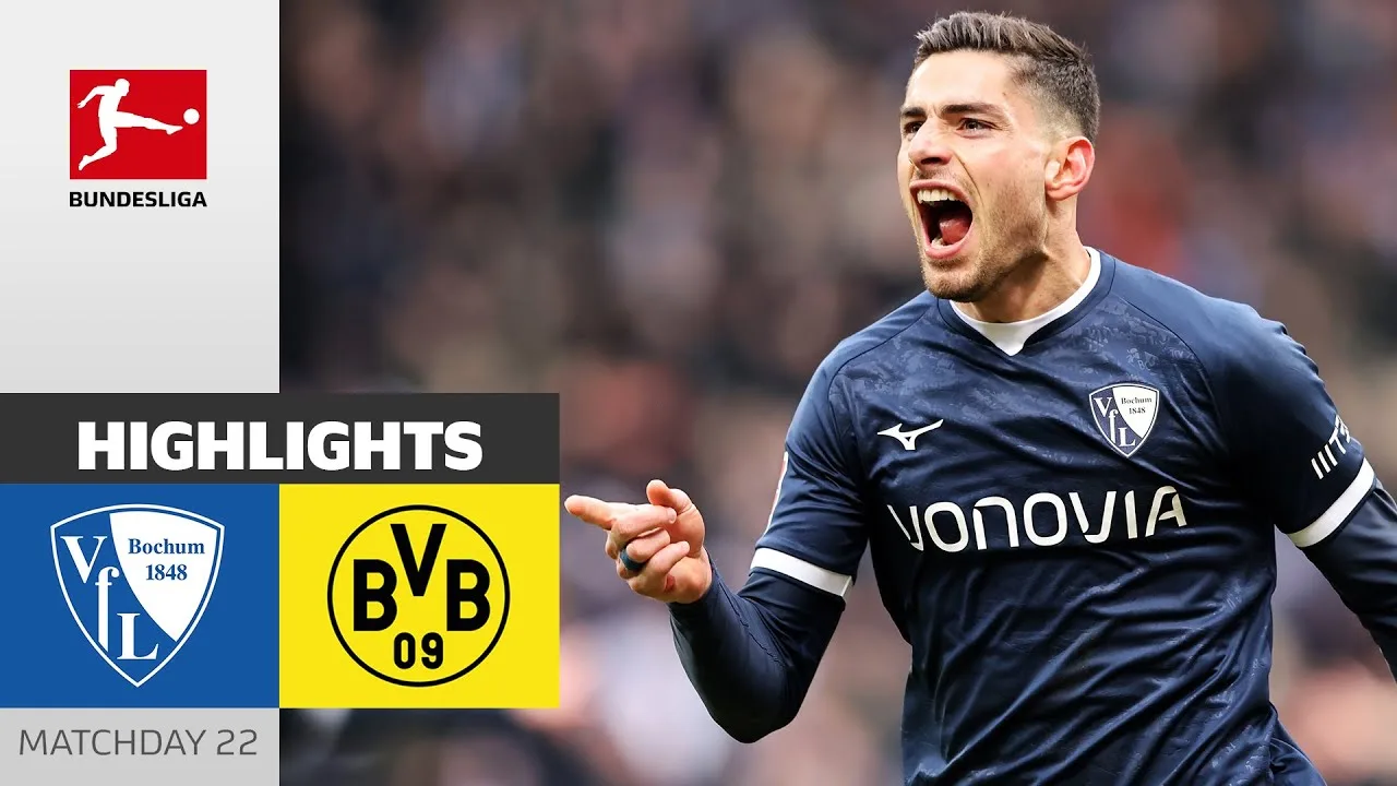 Masouras-Brace dans Bochum Victory! | VFL Bochum 1848 – Borussia Dortmund 2-0 | Faits saillants | MD 22