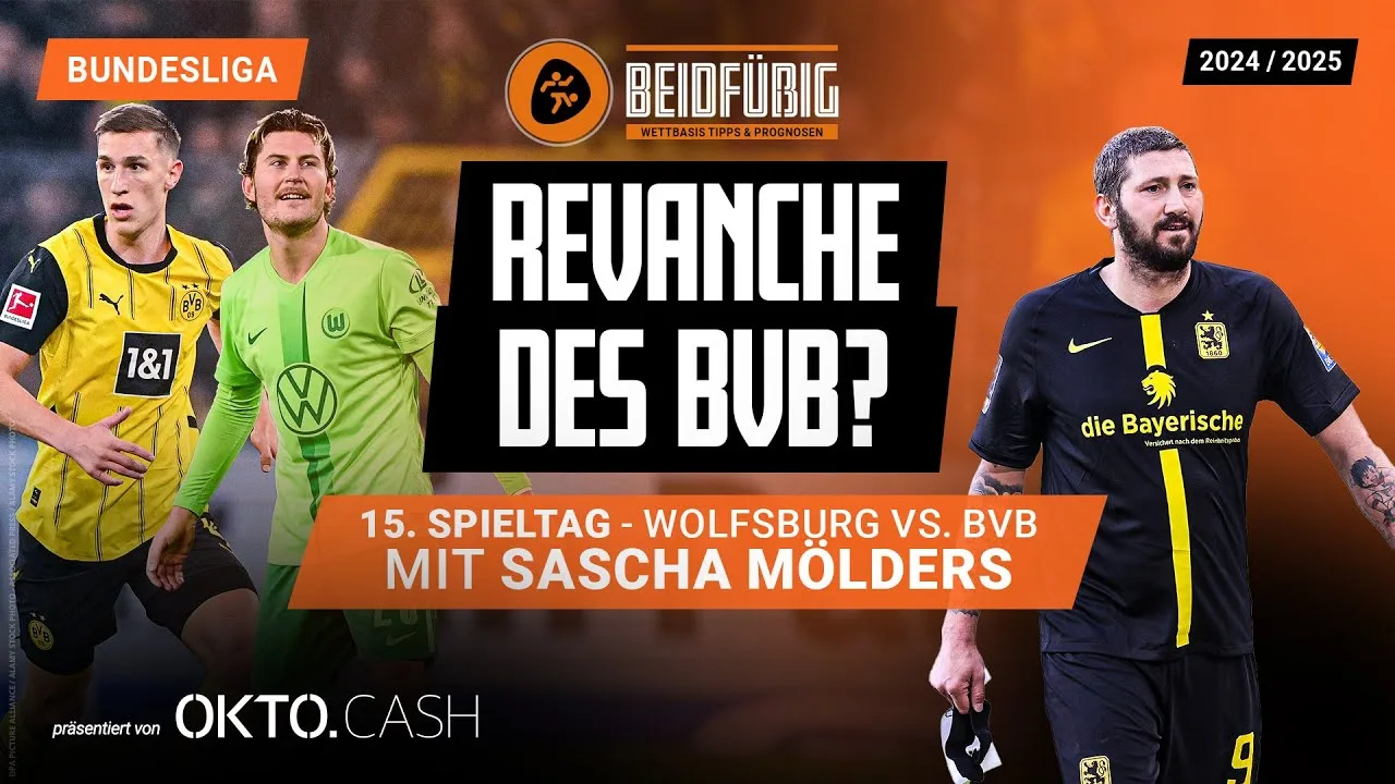 Conseils Bundesliga ⚽ La 15ème journée 🔥 avec Sascha Mölders 💰 Prévisions IA, résultat et astuce combinaison