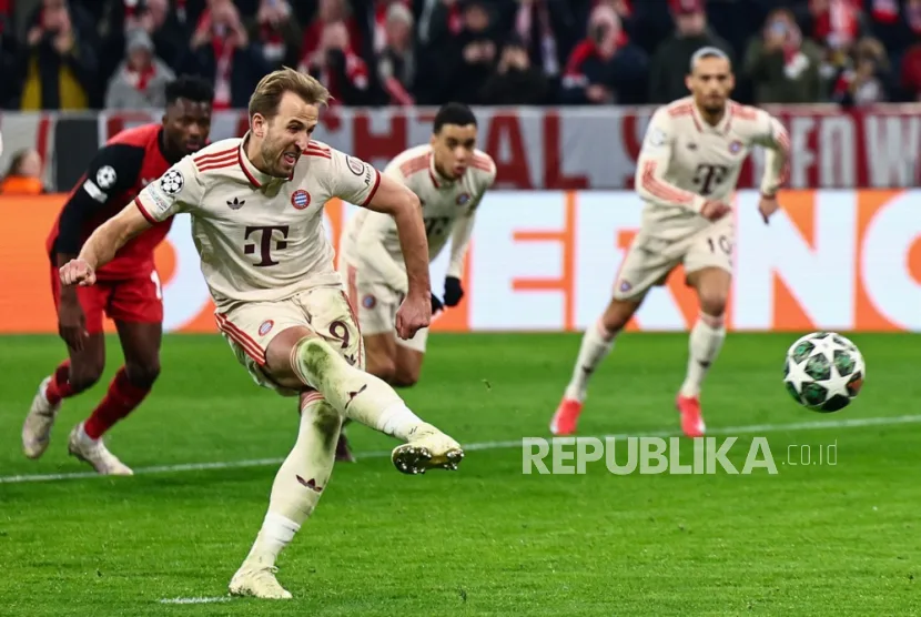 Oeufs cassés, deux buts Harry Kane livraison du Bayern Munich batt 10 joueurs Leverkusen
