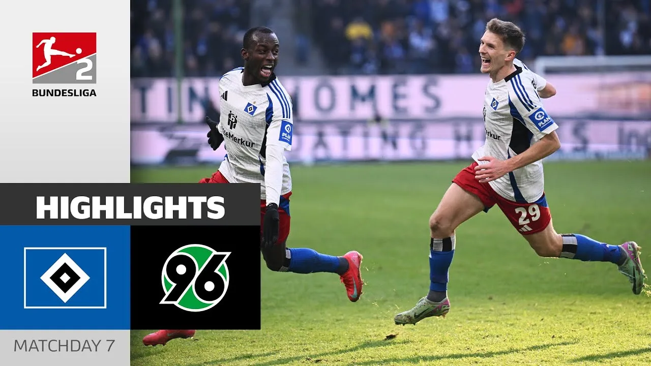 Trache passionnant dans le match supérieur | Hamburger SV – Hanover 96 2-2 | Faits saillants | MD 20 – Bundesliga 2