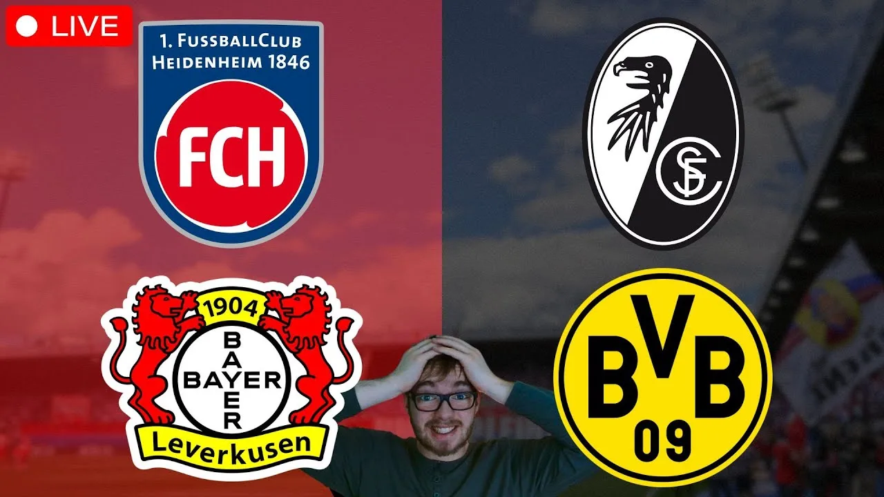 1. FC Heidenheim – Bayer 04 Leverkusen | SC Freiburg – Borussia Dortmund | Bundesliga en direct