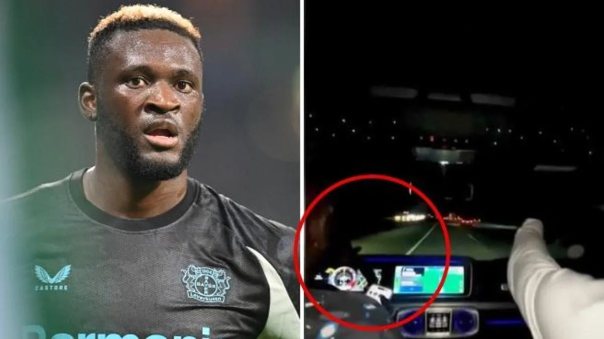 Boniface (Bayer Leverkusen) récidive après l’accident : conduire avec son téléphone portable et dépasser les limites de vitesse