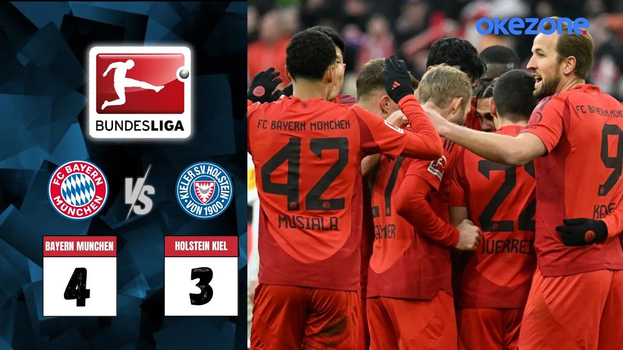 Points forts complets Bayern Munchen (4) vs (3) Holstein Kiel | Bundesliga 2025 | Okesports