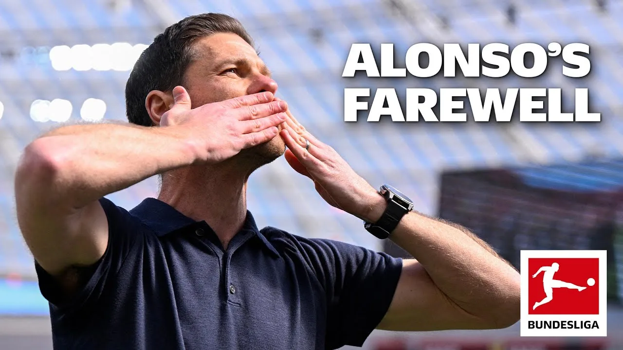 Adieu de Xabi Alonso à Leverkusen! 👏🥺