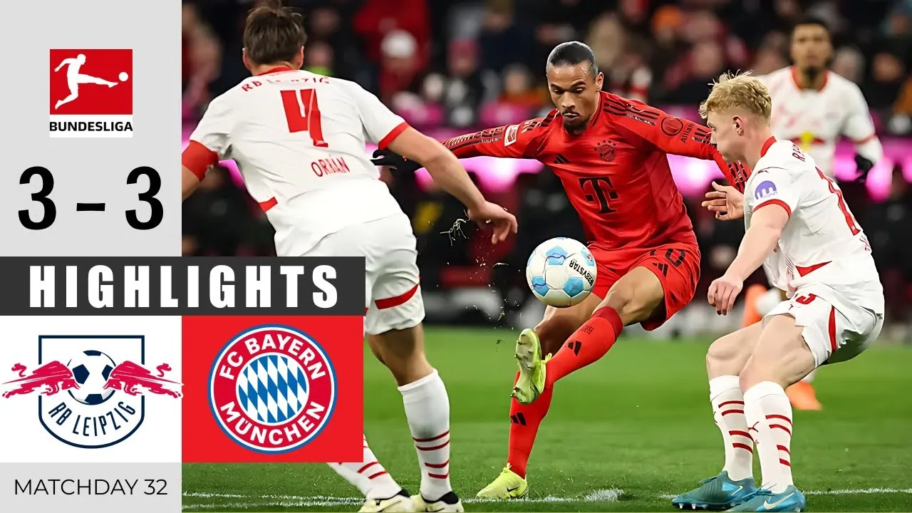 RB Leipzig contre le Bayern Munich 3 – 3 | Faits saillants et objectifs | Bundesliga 2024/25
