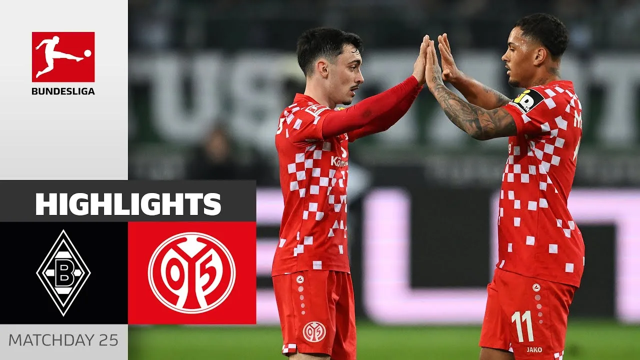 Mainz en course! | Borussia M’gladbach – 1. FSV MAINZ 05 1-3 | Faits saillants | MD 25 – Bundesliga 24/25