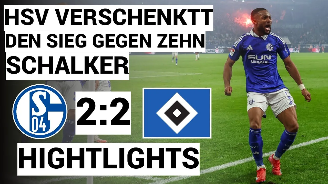 FC Schalke 04 – Hamburger SV 2: 2 | Hightlights | 2e Bundesliga, matchdi 30 2024/25 | Schalke – HSV