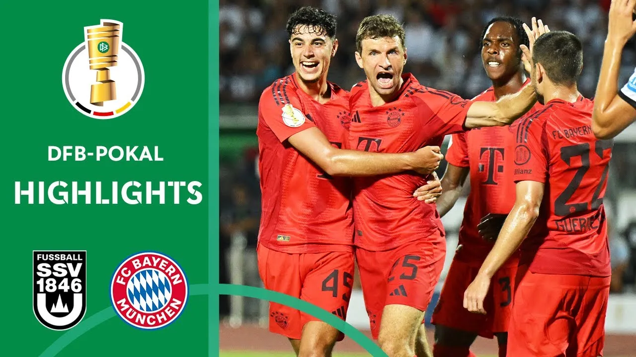 Vainqueur du match Müller | SSV Ulm contre FC Bayern Munich 0-4 | Faits saillants | Premier tour de la Coupe DFB