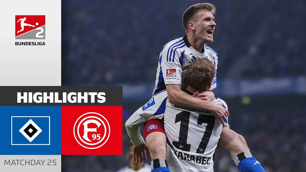 Hambourg de retour sur le dessus! | Hamburger SV – Fortuna Düsseldorf 4-1 | Faits saillants | MD 25 – Bundesliga 2
