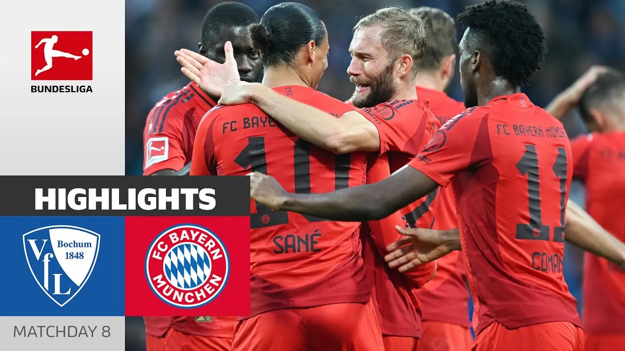Croisière du Bayern vers la victoire à Bochum | VfL Bochum 1848 – FC Bayern Munich 5-0 | Faits saillants | MD8