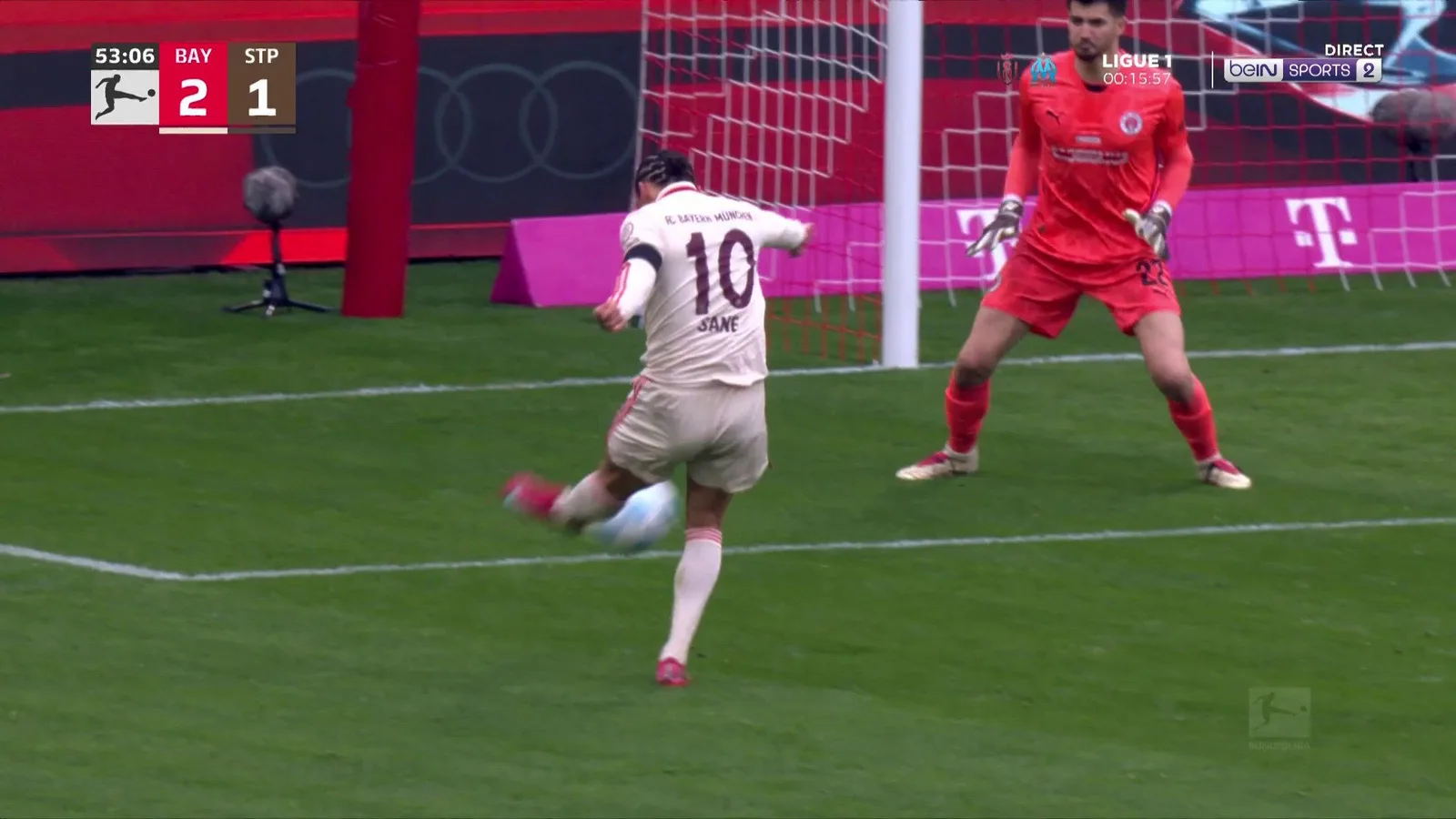 Bundesliga : Olise encore passeur, Leroy Sané redonne l’avantage au Bayern !