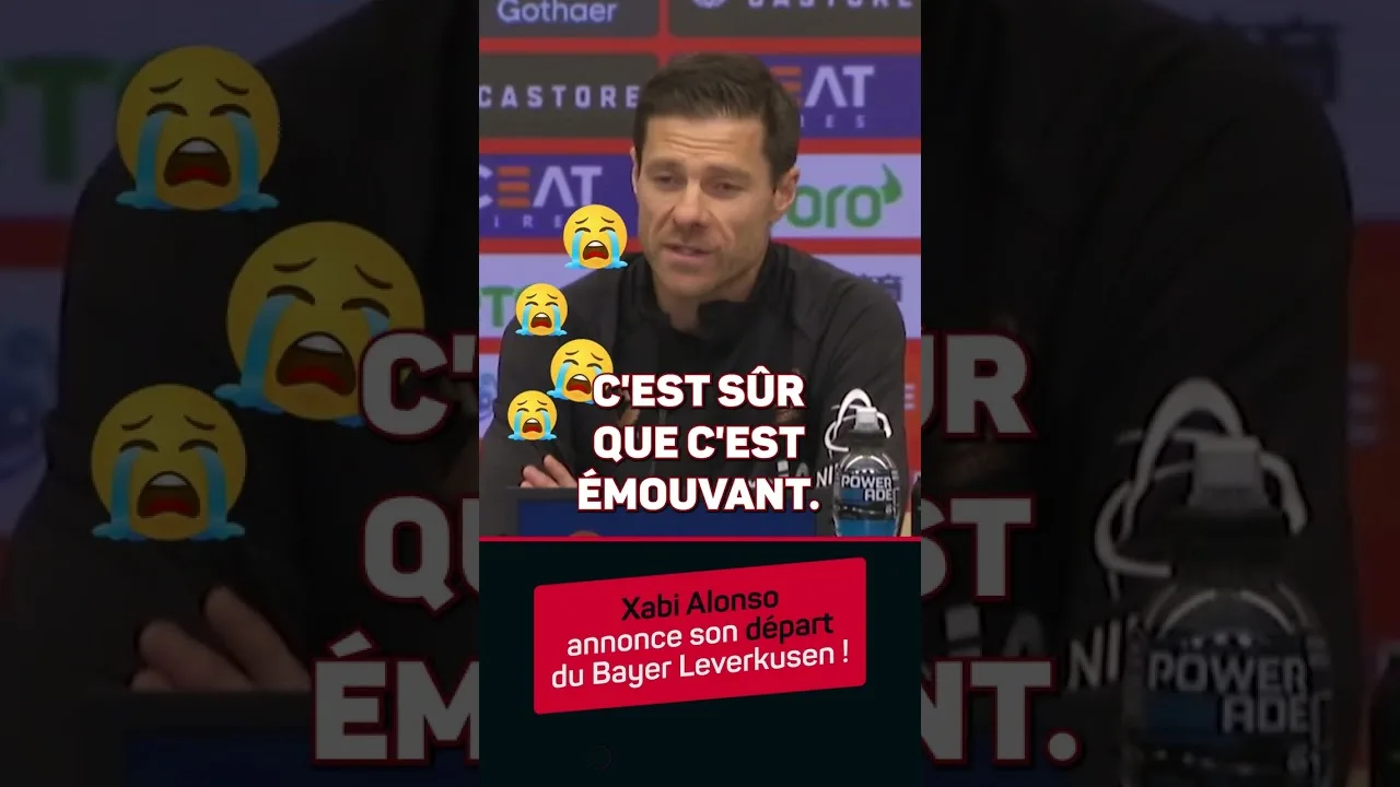 🤯 Xabi Alonso annonce son départ en fin de saison ! #shorts