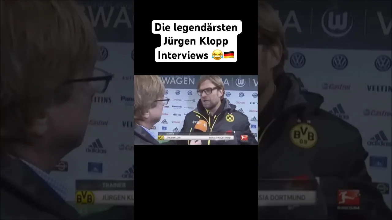Die legendärsten Jürgen Klopp Interviews 😂🇩🇪 #klopp #jürgenklopp #bvb #bundesliga