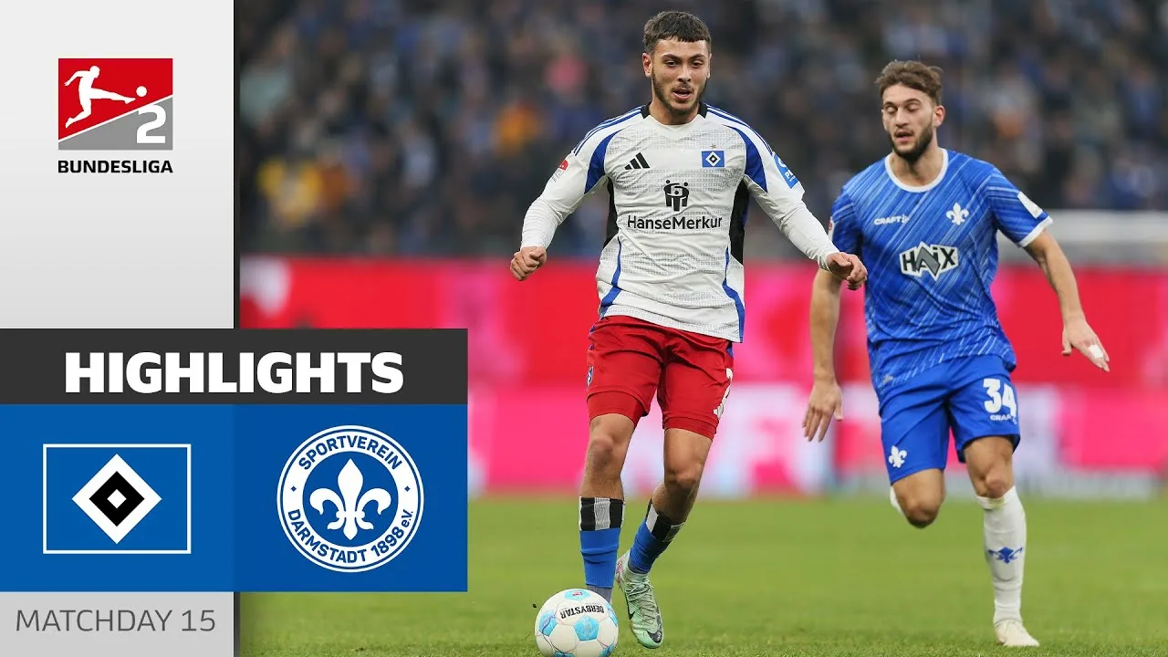 Tout carré ! | Hambourg SV – SV Darmstadt 98 2-2 ​​| Faits saillants | 15e journée – Bundesliga 2 2024/25