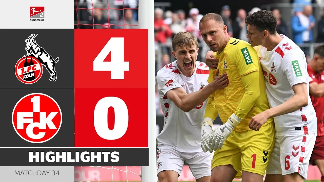 Champions! Effzeh a à nouveau promu! | 1. FC Köln – Kaisrslautern | HL | MD 34 – Bundesliga 2 2024/25