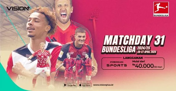 Bundesliga Schede 31 à Vision +, Bayern Munich vs Mainz 05