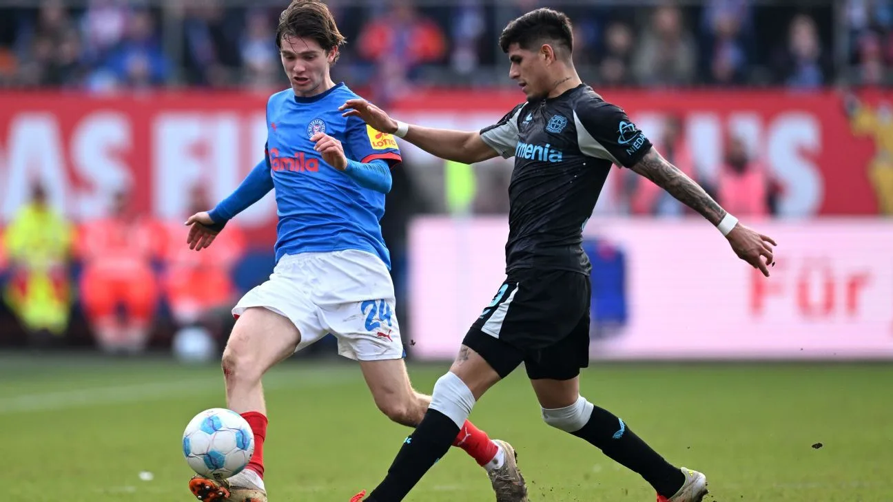 Bayer Leverkusen a battu Holstein Kiel pour la Bundesliga