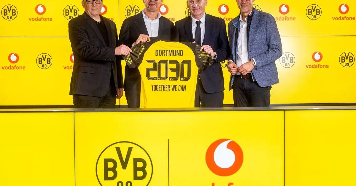 Vodafone devient le principal sponsor du Borussia Dortmund