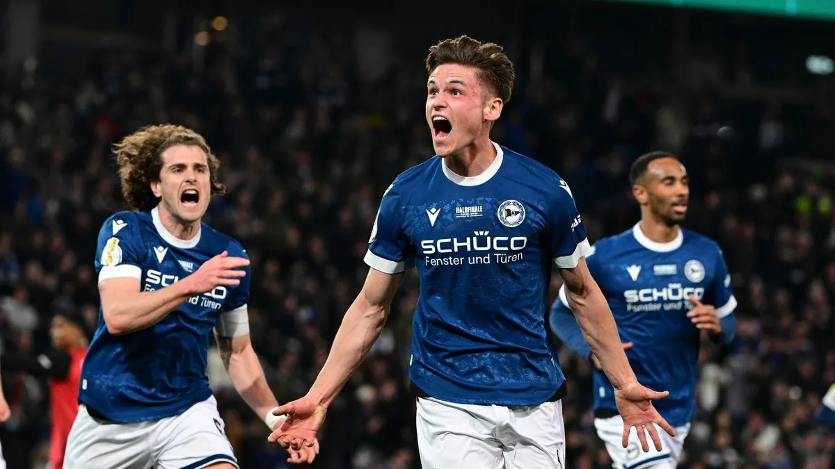 Holders Bayer Leverkusen knocked out as third-tier Arminia Bielefeld reach DFB Cup final