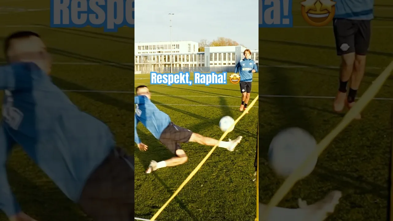 Was für 1 Save von Raphael Obermair! 😳 #scp07 #training #fußballtennis #bundesliga #shorts