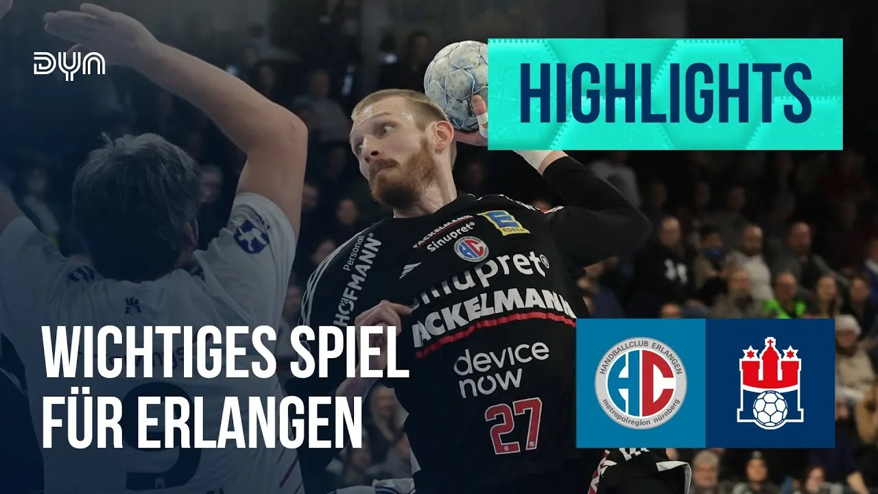 Faits saillants: HC Erlangen – HSV Hambourg (saison 2024/25) | Daikin handball bundesliga