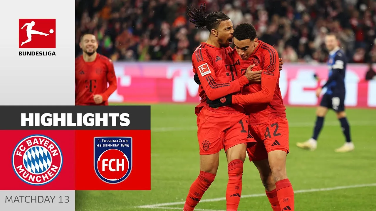 Attelle magique Musiala ! | FC Bayern Munich – 1.FC Heidenheim 1846 4-2 | Faits saillants | 13ème journée