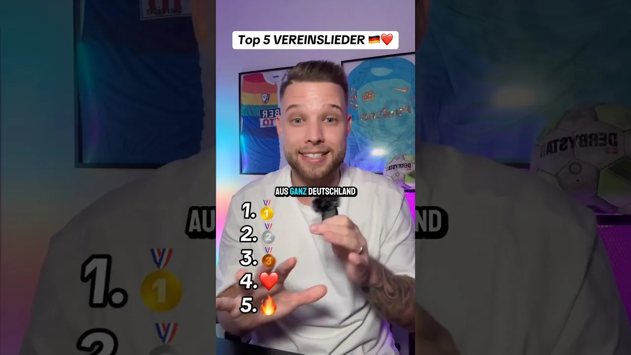 Top 5 DES CHANSONS DE CLUB 🇩🇪❤️ PART.1 #ranking #1bundesliga #bundesliga #football #hymn #clubs #bvb