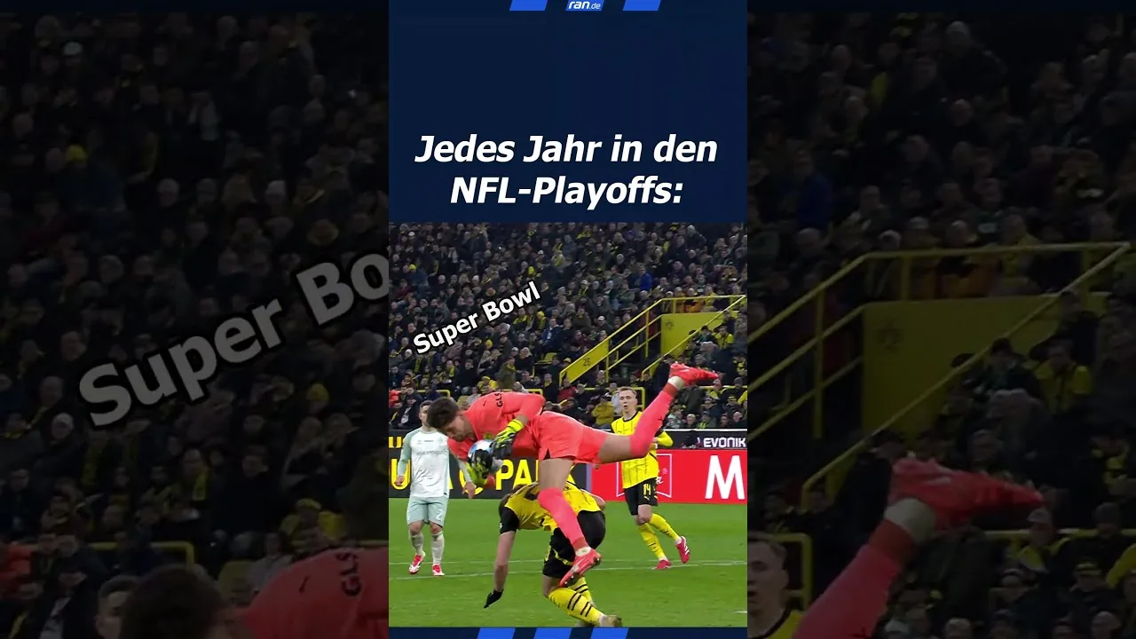 BVB rencontre les éliminatoires de la NFL #shortsfeed #shorts #bundesliga #nfl #bvb #buliclip #borusiadortmund