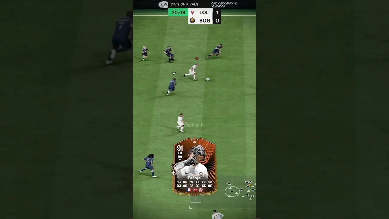 Fastest Bundesliga player is Bahoya🇫🇷💨 #eafc #eafc25 #fc25 #fut #football #shorts