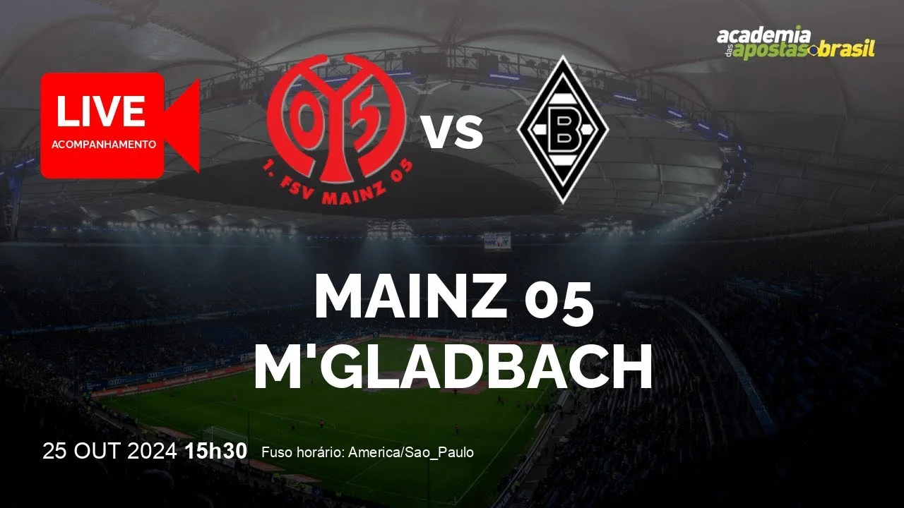 MAENCE 05 X M’GLADBACH LIVE | ALLEMAGNE – BUNDESLIGA – TOUR 8 | NARRATION