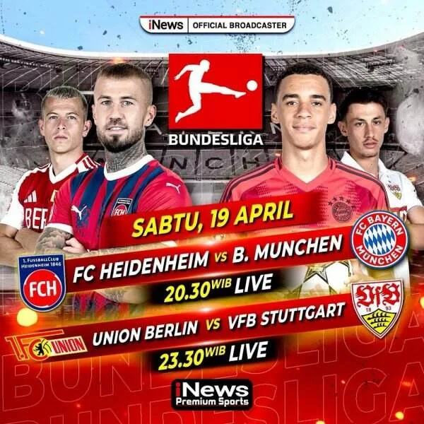 Vivez sur INEWS! Heidenheim vs Bayern Munich ce soir