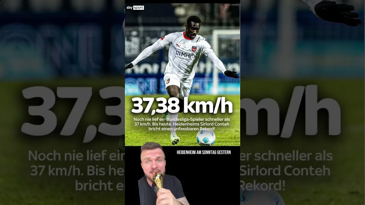 Er ist offiziell der schnellste in der Bundesliga #shorts