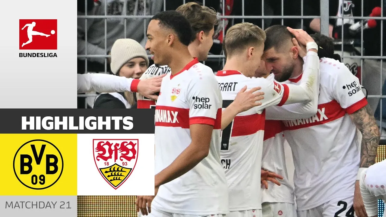 Stuttgart a battu BVB à l’extérieur! | Borussia Dortmund – VFB Stuttgart 1-2 | Faits saillants | Bundesliga