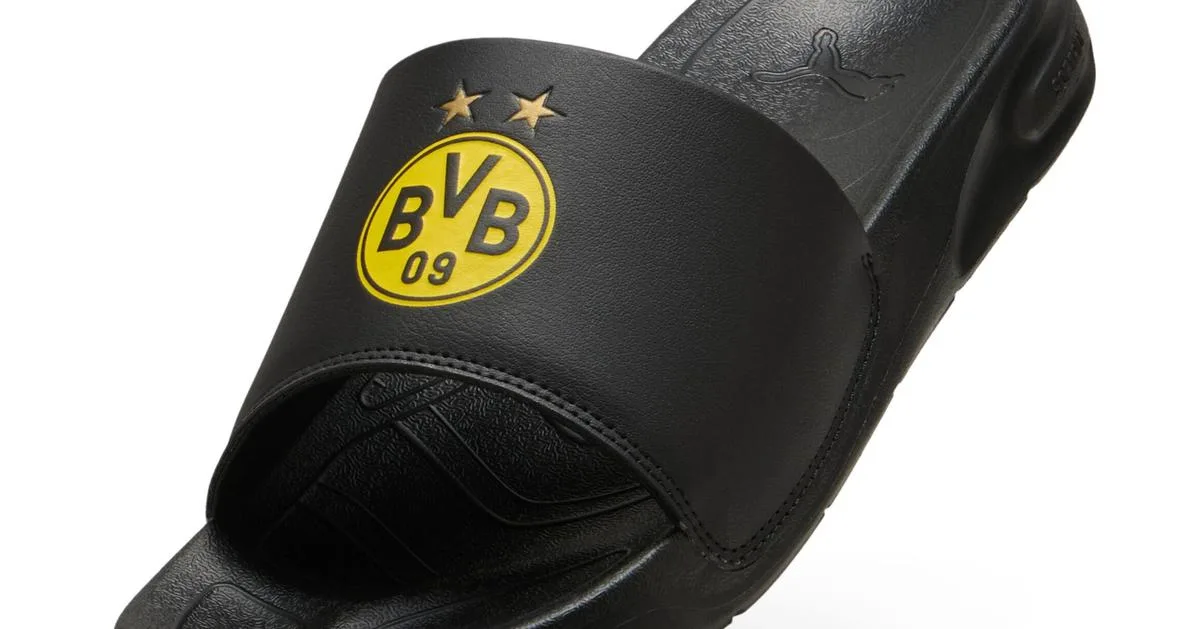 La diapositive Puma Softride de Borrussia Dortmund est une consolation pour une saison de Bundesliga difficile