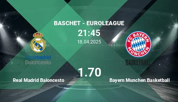 Le Real Madrid Baloncesto vs Bayern Munchen Basketball, Pont …