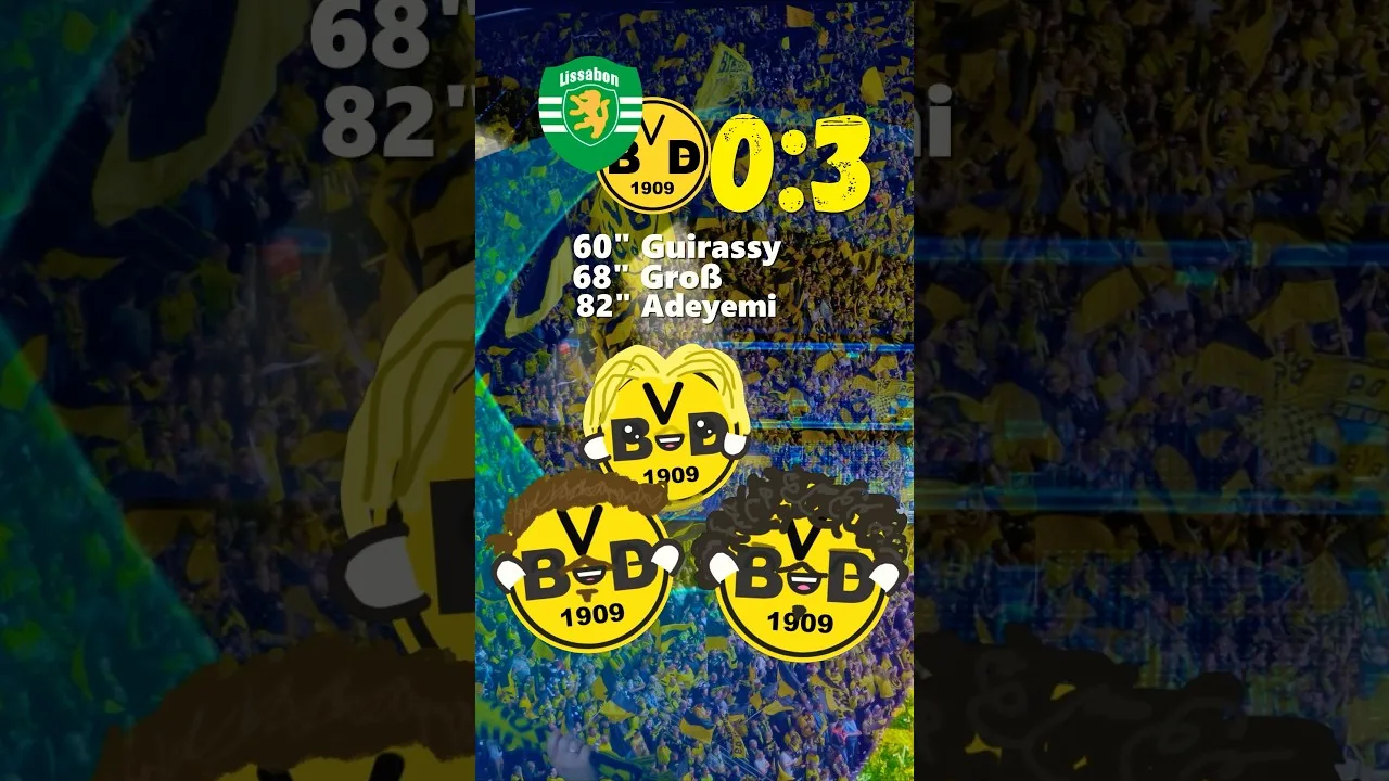 Le Borussia Dortmund remporte 0: 3 contre Sporting Lisbonne dans le #ChampionsLeague #BVB #KOVAC #TURANIMO