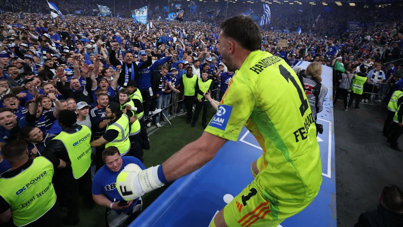 Hambourg Clinch Bundesliga revient après 7 saisons en 2e niveau