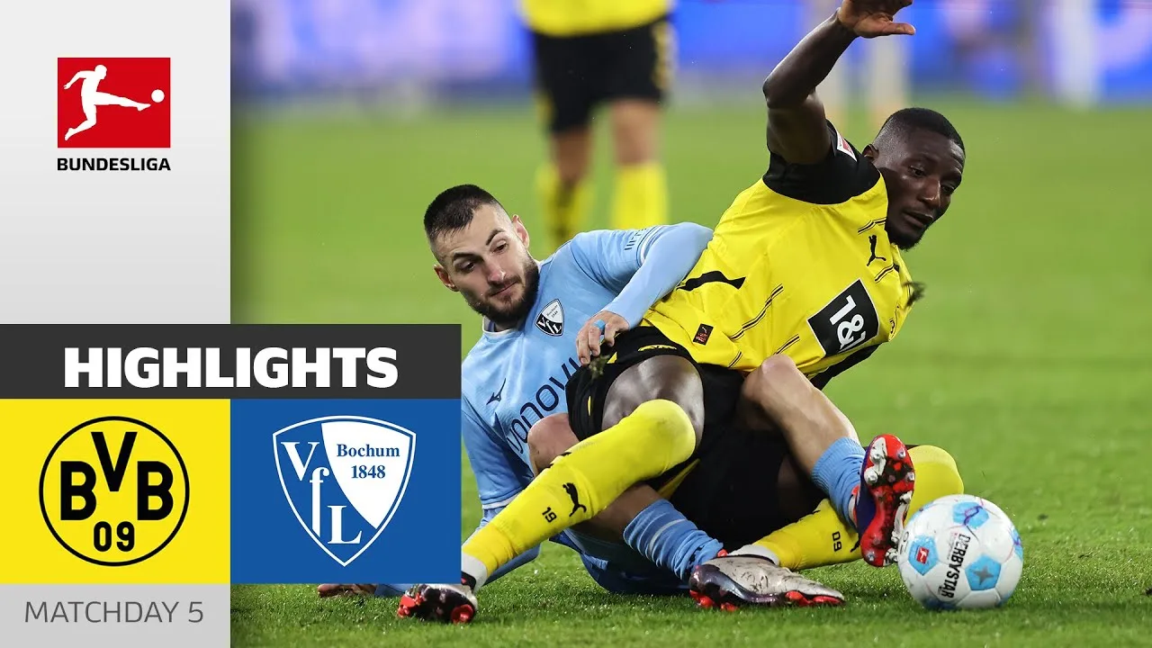 Guirassy impliqué dans TROIS objectifs | Borussia Dortmund – VfL Bochum 1848 4-2 | Faits saillants | 5ème journée
