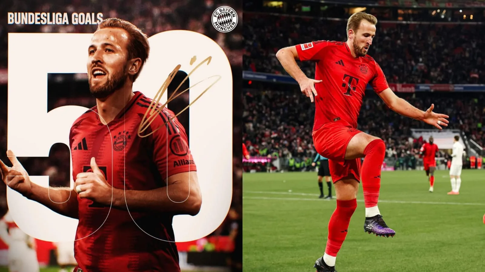 Harry Kane réalise un triplé record en Bundesliga