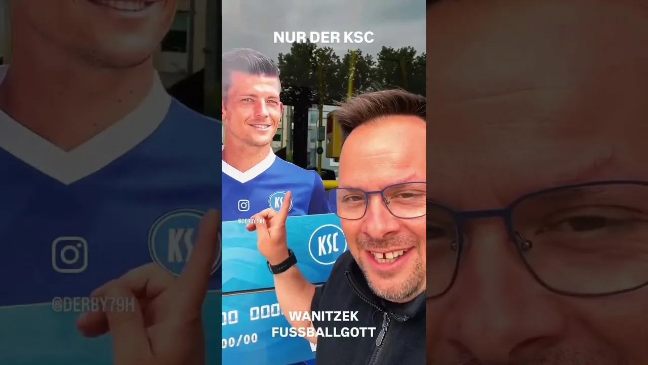 WANITZEK- FUSSBALLGOTT 🔵⚪️ #fussball #bundesliga  #ksc #karlsruhersc  #wanitzek #fussballgott