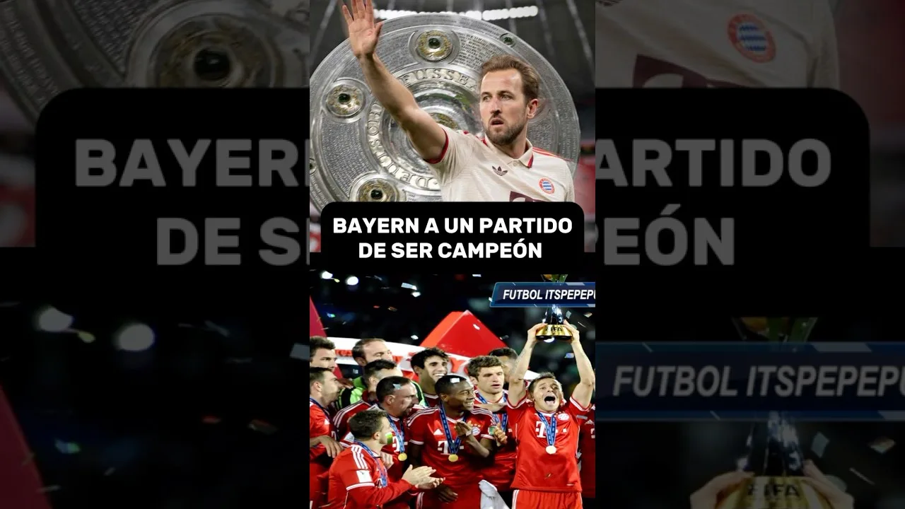 A un partido de ser #Campeones #BayernMunich #Bundesliga #harrykane #BayerLeverkusen #Alemania