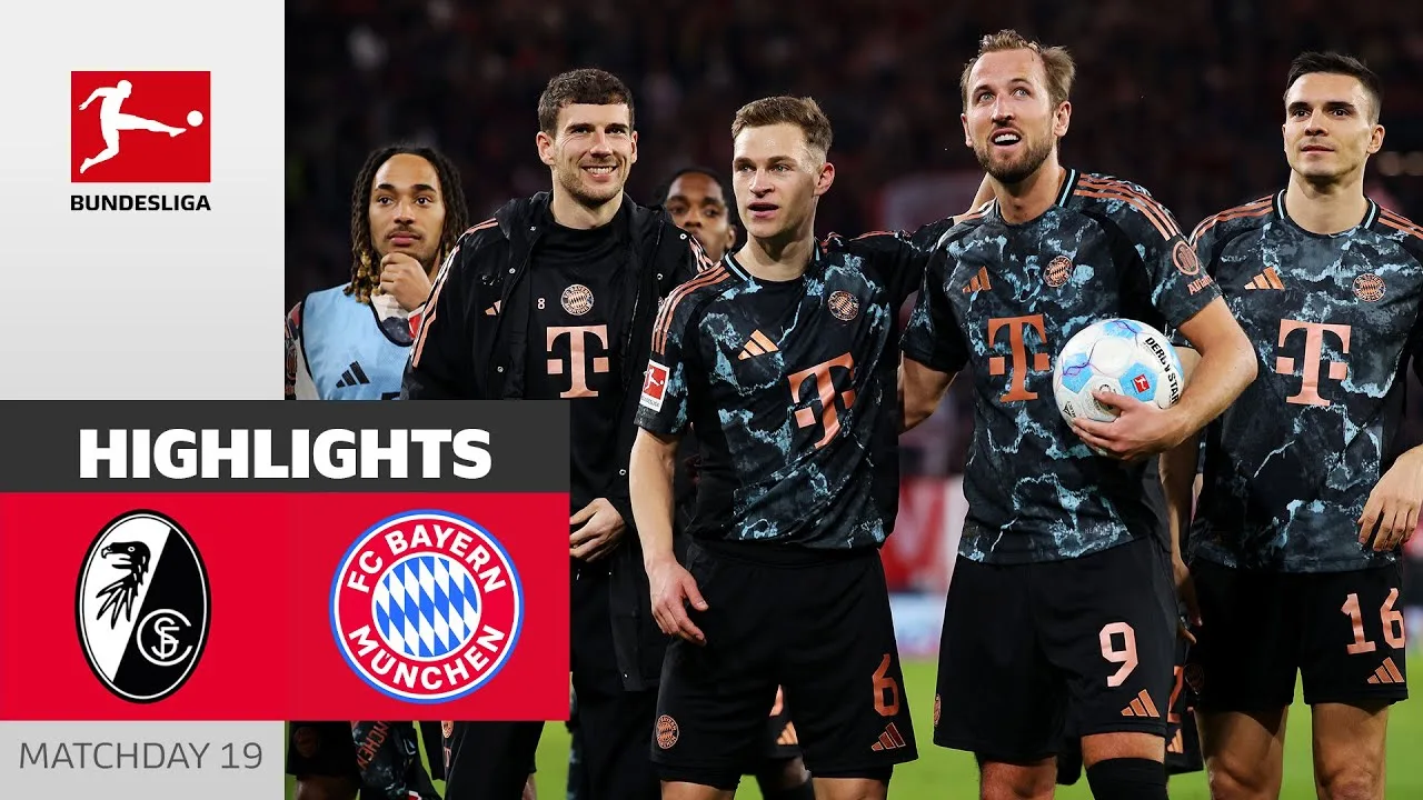 Kane marque à nouveau! | SC Freiburg – FC Bayern Munich 1-2 | Faits saillants | Bundesliga