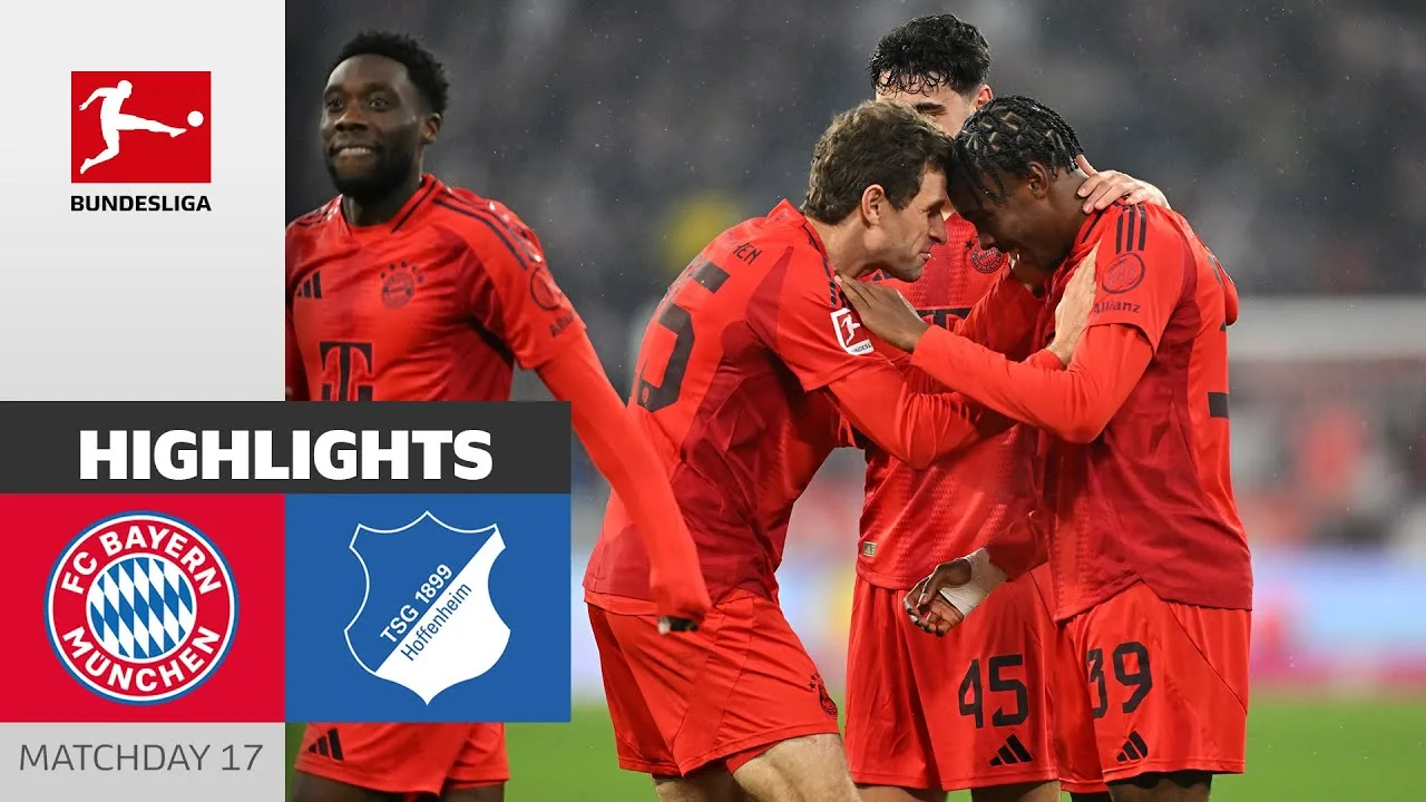 Victoire spectaculaire du Bayern ! | FC Bayern Munich – TSG Hoffenheim 5-0 | Faits saillants | MD17 – Bundesliga