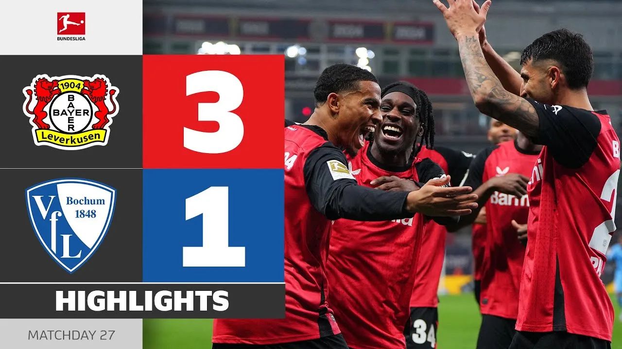 Plus difficile que prévu | Bayer 04 Leverkusen – VFL Bochum 1848 | Faits saillants | MD27 – Bundesliga 24/25