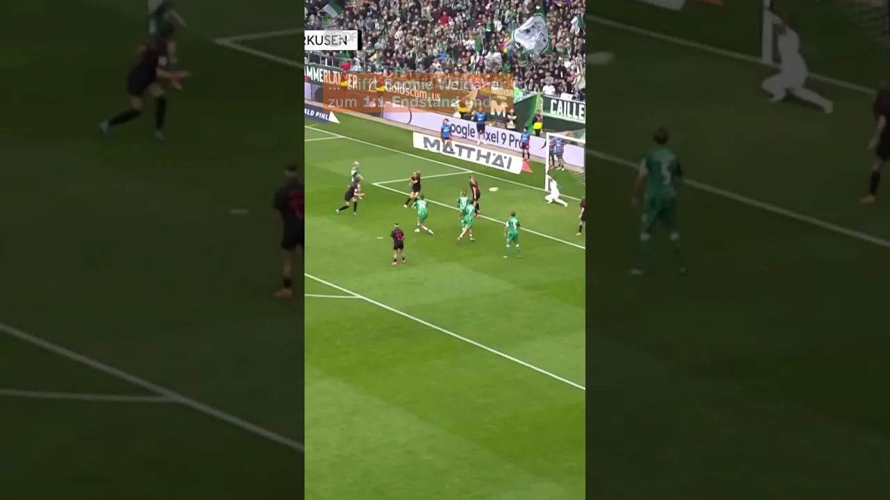 Das erste Werder-Tor im Weserstadion machen in dieser Saison die Frauen! 😍🎷 | sportstudio | #shorts