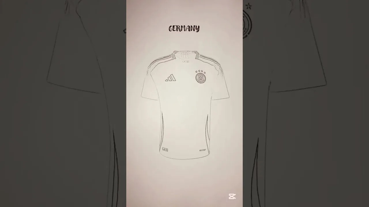 Germany coloring jersey ✍️🎨 #germany #deutschland #bundesliga #german #kroos #muller #worldcup