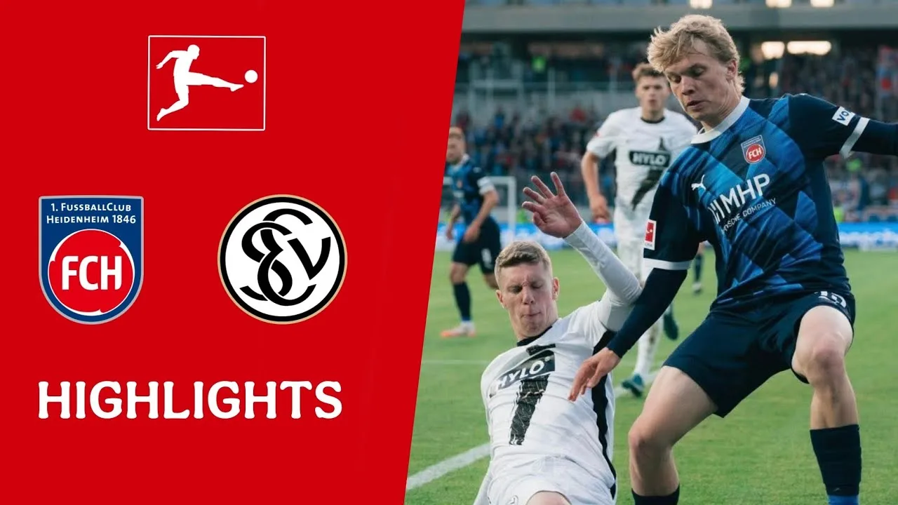 SV Elversberg – 1. FC Heidenheim (1-2) a déchiré les moments forts | Résumé | Bundesliga Descent 2025